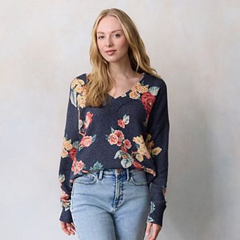 Women's LC Lauren Conrad V-Neck Pullover Sweater