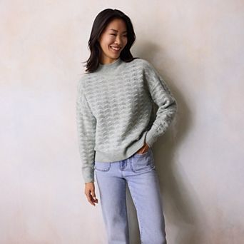 Women's LC Lauren Conrad Mockneck Pullover Sweater