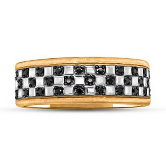 Men's 14k Gold 1/4 Carat T.W. Black Diamond Ring
