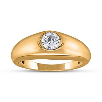 Diamaison Men's 14k Gold 1/2 Carat T.W. Diamond Anniversary Ring