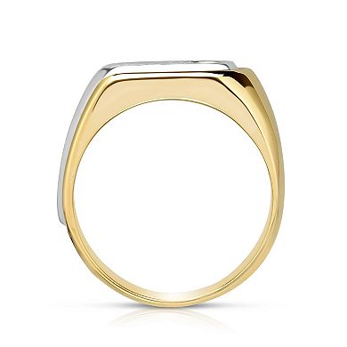 Men's 14k Two-Tone Gold 1/5 Carat T.W. Diamond Anniversary Ring