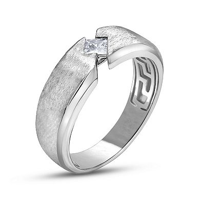 Men's 14k White Gold 1/4 Carat T.W. Diamond Anniversary Ring
