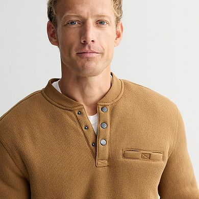 Men's Sonoma Goods For Life® Waffle High Pile Lined Henley Top