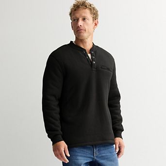 Men's Sonoma Goods For Life® Waffle High Pile Lined Henley Top