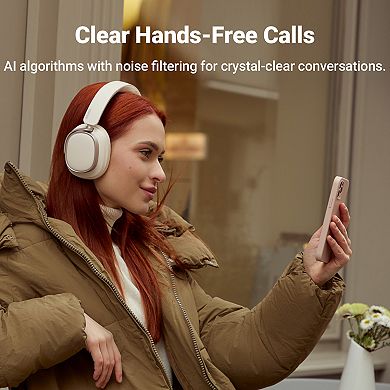 Edifier Active Noise Cancelling Headphones, Over Ear Bluetooth Headset