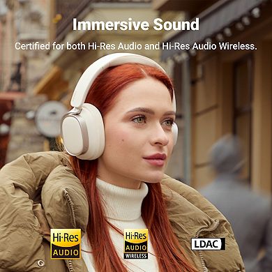 Edifier Active Noise Cancelling Headphones, Over Ear Bluetooth Headset