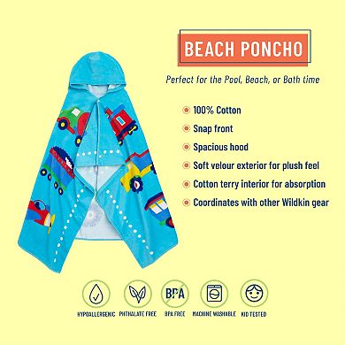 Trains, Planes & Trucks Hooded Beach Towel