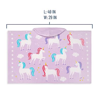 Unicorns Hooded Beach Towel