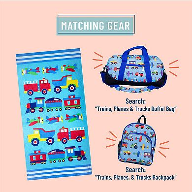Trains, Planes & Trucks 100% Cotton Beach Towel