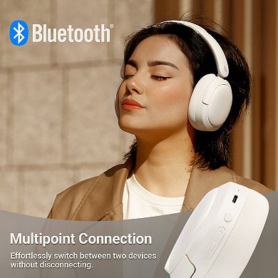 Edifier Hybrid Active Noise Cancelling Headphones, Bluetooth Headset with 45H Playtime Hi-Res Audio