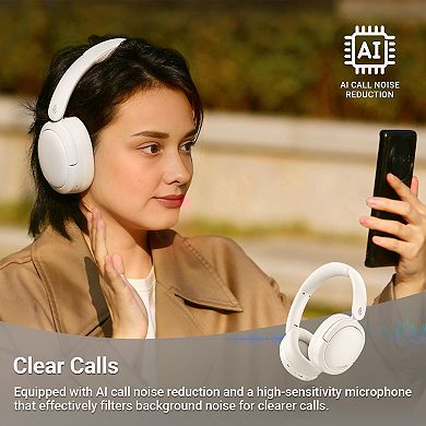 Edifier Hybrid Active Noise Cancelling Headphones, Bluetooth Headset with 45H Playtime Hi-Res Audio