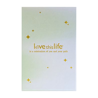 Love This Life 14k Gold Flash Plated Studs, Hoops, and Clover Hoops Earrings Set