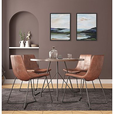 Sylvie Lake Huron l and II Framed Canvas Art Set by Nikita Jariwala