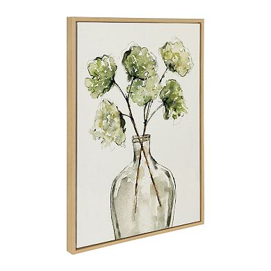 Sylvie Greenery Vase, Wild King Protea and Wild Banksia Framed Canvas Art Set by Sara Berrenson