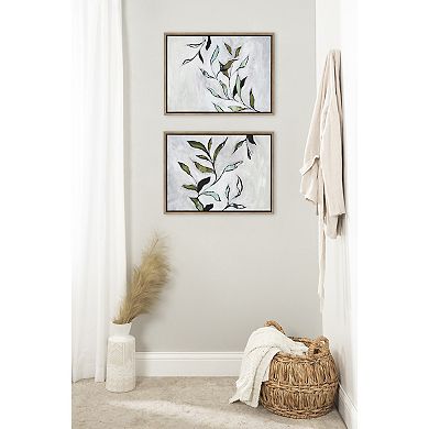 Sylvie Branch I and II Framed Canvas Art Set by Nikita Jariwala