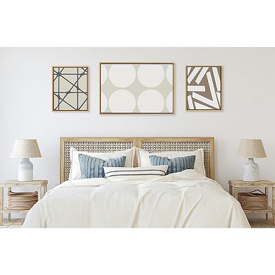 Sylvie Elevated Modern Framed Canvas by The Creative Bunch Studio