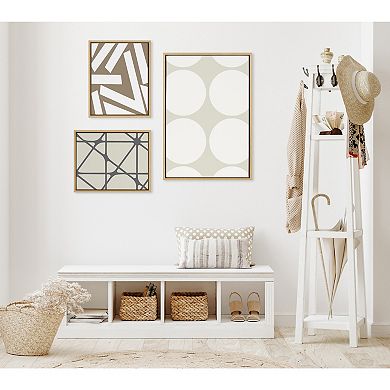 Sylvie Elevated Modern Framed Canvas by The Creative Bunch Studio