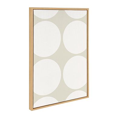 Sylvie Elevated Modern Framed Canvas by The Creative Bunch Studio