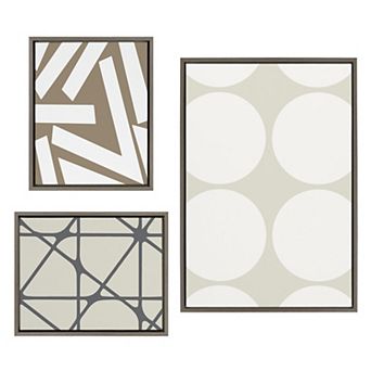Sylvie Elevated Modern Framed Canvas by The Creative Bunch Studio