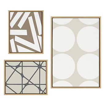 Sylvie Elevated Modern Framed Canvas by The Creative Bunch Studio
