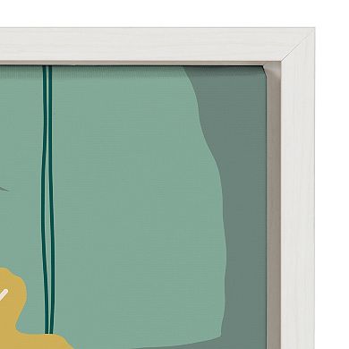 Sylvie Jungle Leaves Framed Canvas Set by Maja Mitrovic of Makes My Day Happy