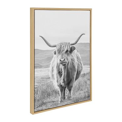 Sylvie Herd of Highland Cows Framed Canvas Art Set by The Creative Bunch Studio