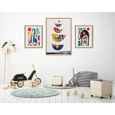 Sylvie Family Tree Framed Canvas Art Set by Rachel Lee of My Dream Wall
