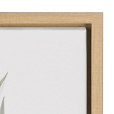 Sylvie Neutral Botanical 1 and 2 Framed Canvas Set by The Creative Bunch Studio