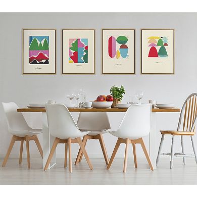 Sylvie On The Other Hand and Repeat For A New Outcome Framed Canvas Art Set by Amber Vittoria