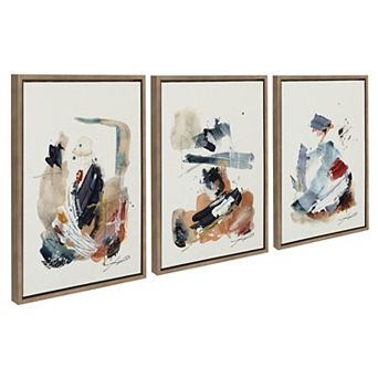 Sylvie By The Fireplace Series Framed Canvas Art Set by Xizhou Xie