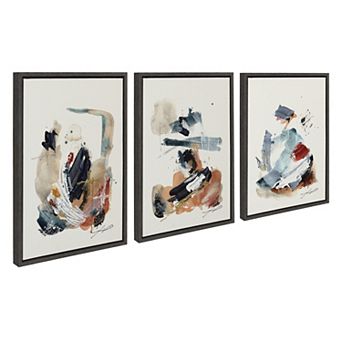 Sylvie By The Fireplace Series Framed Canvas Art Set by Xizhou Xie
