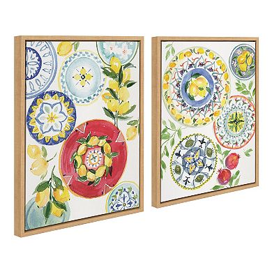 Sylvie Positano Inspired Framed Canvas Set by Patricia Shaw