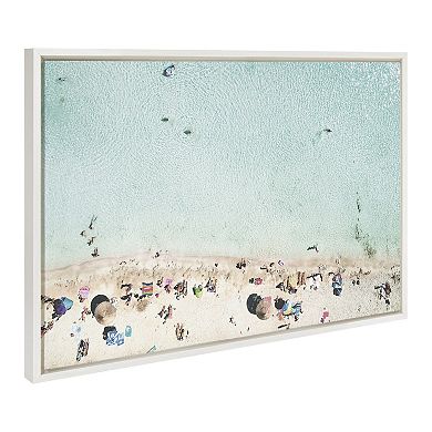 Sylvie Turquoise Beach Framed Canvas Set by Amy Peterson Art Studio