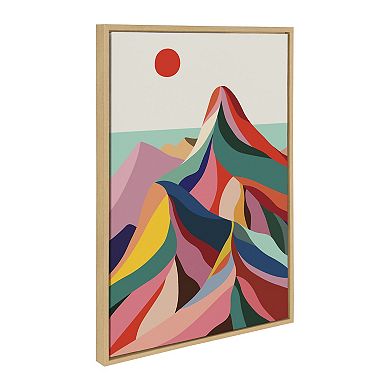 Sylvie Modern Wildflower Framed Canvas Art Set by Rachel Lee of My Dream Wall