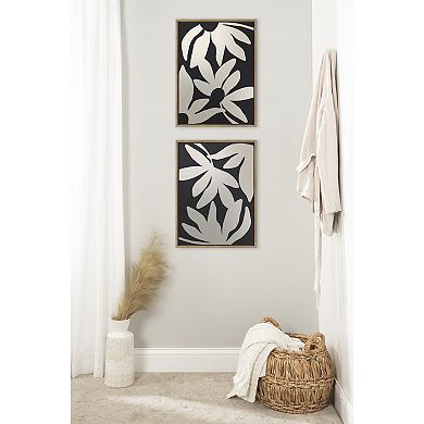 Sylvie Minimal Blooms 1 and 2 Framed Canvas by Alicia Bock