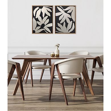 Sylvie Minimal Blooms 1 and 2 Framed Canvas by Alicia Bock