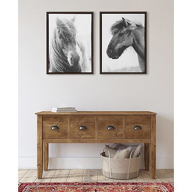 Sylvie Benevolence and Indomitable Framed Canvas Set by Alicia Abla