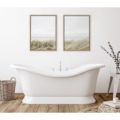 Sylvie East Beach Left and Right Framed Canvas by Amy Peterson Art Studio