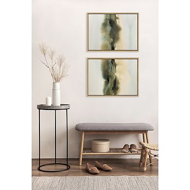 Sylvie Tranquil Meadows I and II Framed Canvas Art Set by Amy Lighthall
