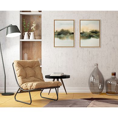 Sylvie Tranquil Meadows I and II Framed Canvas Art Set by Amy Lighthall