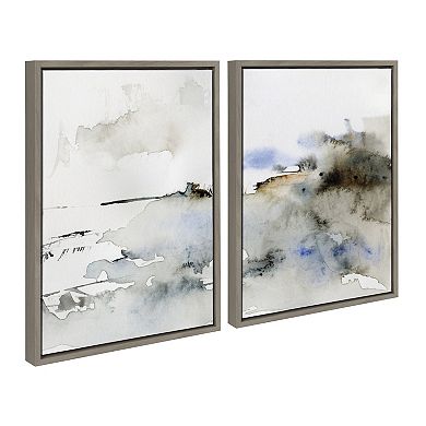 Sylvie Close Your Eyes and Remember 1 Framed Canvas by Maja Mitrovic of Makes My Day Happy