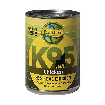 Earthborn Holistic K95 Chicken Recipe Grain-Free Canned Moist Dog Food (13 oz) Pack of 12