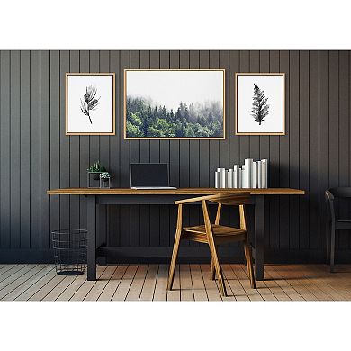 Sylvie Lush Green Forest Framed Canvas Art Set by Various Artists