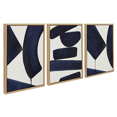 Sylvie Japandi 3, Japandi 26 and Japandi 4 Framed Canvas Set by Rocket Jack