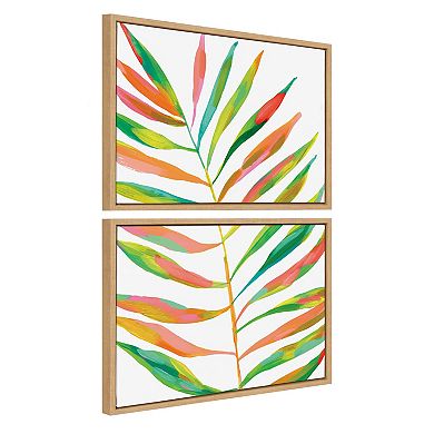 Sylvie Palma No. 2 1 and 2 Framed Canvas Art Set by Jessi Raulet of Ettavee