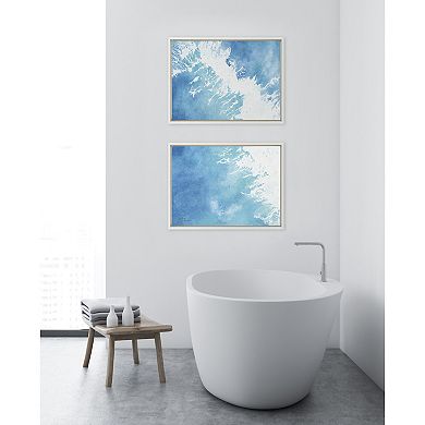 Sylvie Into the Blue 1 and 2 Framed Canvas by Julie Maida