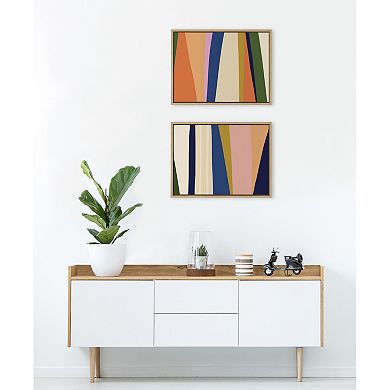 Sylvie Boho Max 1 and 2 Framed Canvas by The Creative Bunch Studio