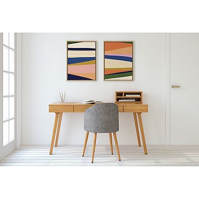 Sylvie Boho Max 1 and 2 Framed Canvas by The Creative Bunch Studio