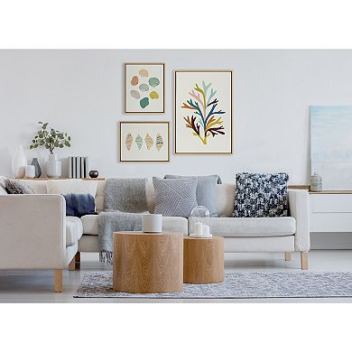 Sylvie Sea Plant and Ocean Treasures Framed Canvas Set by Alicia Schultz