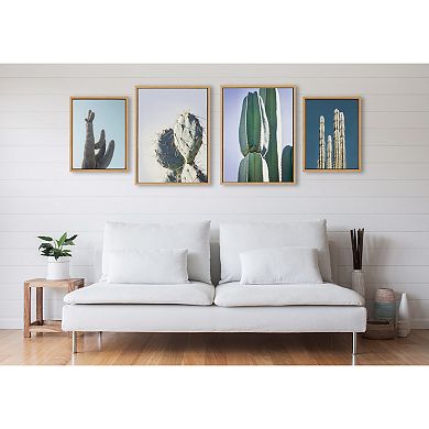Sylvie Cactus Framed Canvas Art Set by Stephanie Klatt